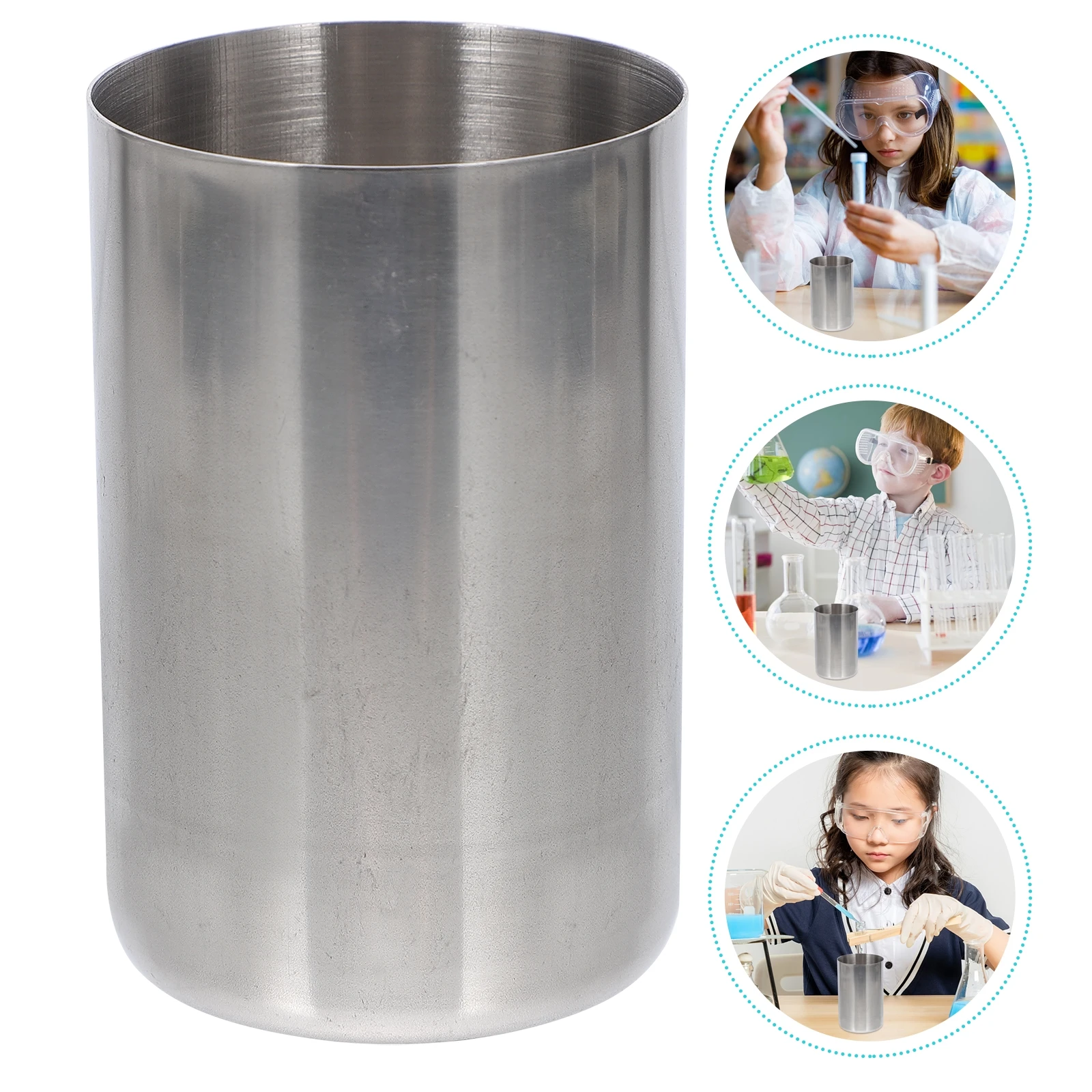 

1pc Stainless Steel Measuring Cup 80Ml Premium Rustproof Laboratory Tool For Liquid Medicine Sample Collection Wide Mouth Labs