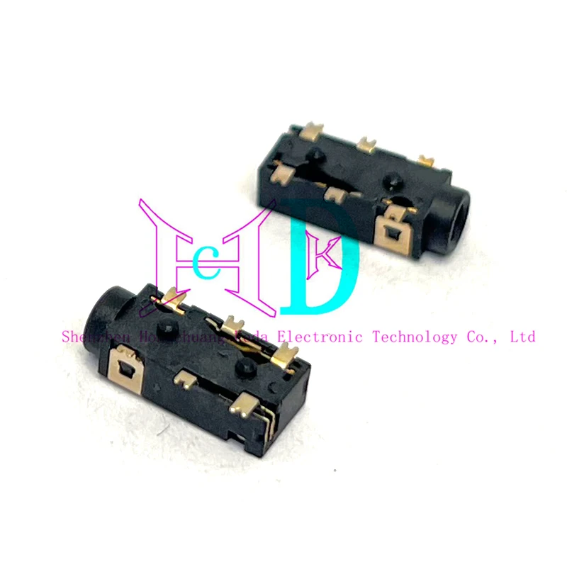 5 قطعة PJ-242 2.5 مللي متر سماعة مقبس متفرع موصل سالب للصوت والفيديو 3 + 3 SMD 6P