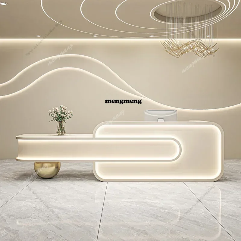 

Italian Style Beauty Salon Reception Desks Clothing Store Luxury Simplicity Reception Desks Designer Furniture Receptionen