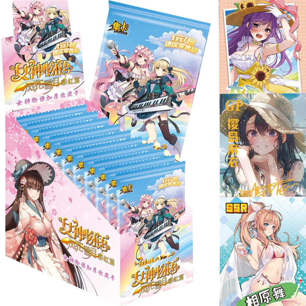 

Goddess Story Collection Cards Anime Girl Sakurajima Mai Nilou Visual Feast TCG Game Cards Booster Box Doujin Toys Hobbies Gift