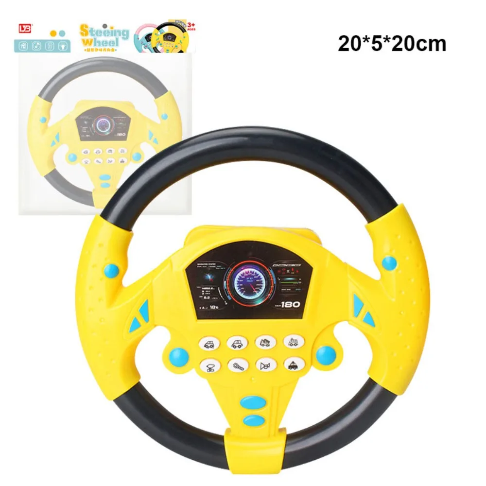 

with Light Sound Infant Shining Steering Wheel Plastic Flash/Music/Sound Educational Stroller Steering Wheel 5 Styles
