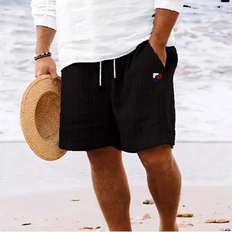 Summer Men's High-Quality Striped Beach Casual Shorts Fashionable Outdoor Sports Cool Breathable Comfortable Shorts