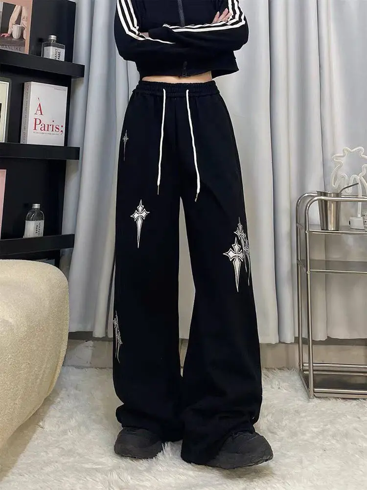 

HOUZHOU Y2k Baggy Joggers Sweatpants Woman Oversize Korean Fashion Sports Pants Harajuku Streetwear Hip Hop Vintage Trousers