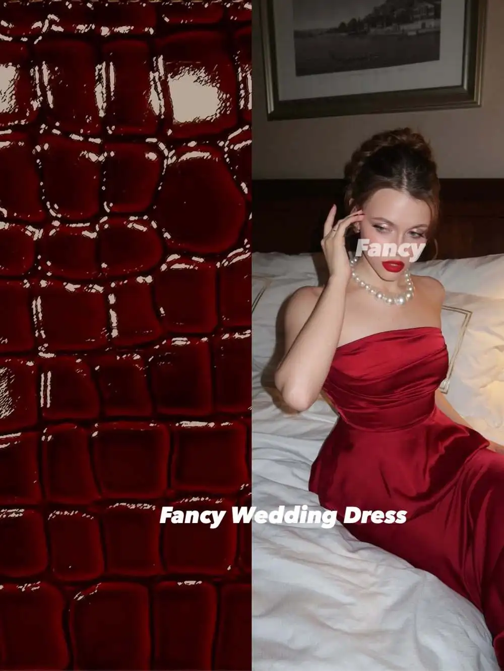 فستان سهرة فاخر مثير بدون حمالات في المملكة العربية السعودية فستان حفلات من الساتان الناعم عالي الجودة مع شال مخصص #5