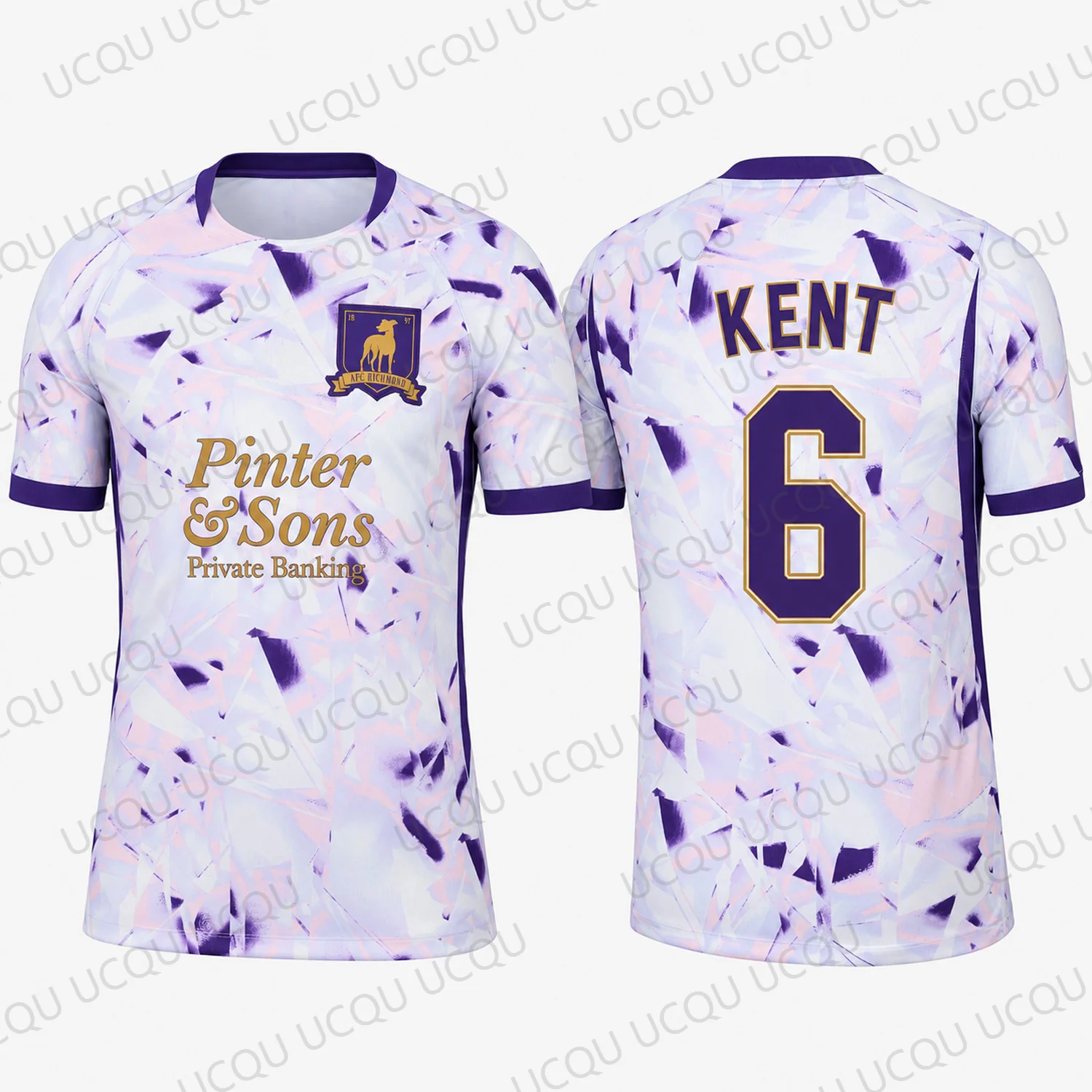 2027 Richmond Zava 10 Away Soccer Jersey White Purple Football Fan Shirt Men Women TV Series Sports Top