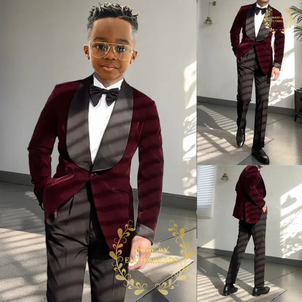 burgundy-boy's-velvet-suit-2pcs-set-black-shawl-lapel-jacket-pants-wiz-bow-tie-wedding-prom-teenager-party-tuxedo-age-2-16