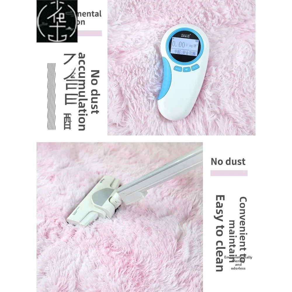 Alfombra larga y esponjosa y sedosa, alfombra suave para sala de estar y dormitorio, cómoda, antideslizante, respetuosa con alergias