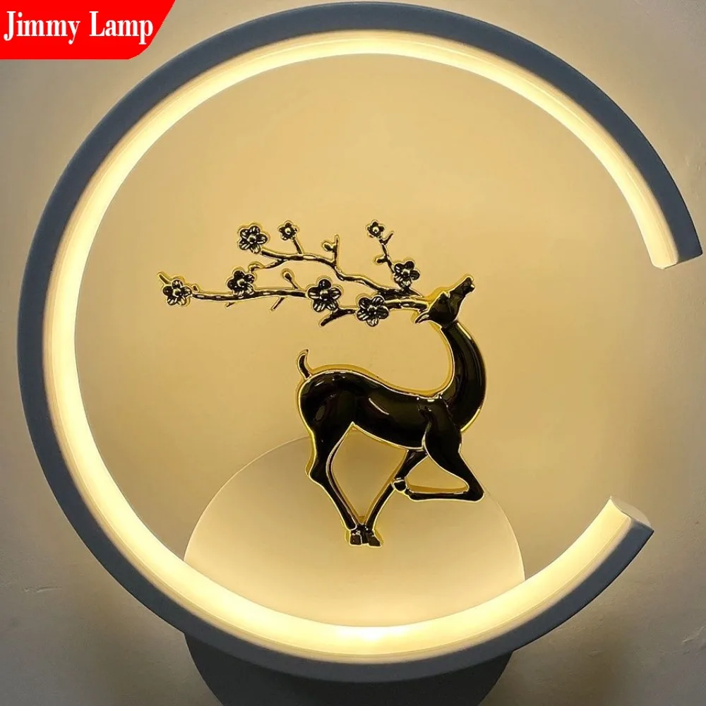 Nordic Modern Round Square LED Wall Lamp Bedroom Bedside Living Room Background Staircase Corridor Decor Lighting Fixture
