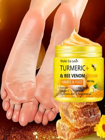 Turmeric Bee Venom Anti-Drying Crack Foot Cream Hand Cracked Repair Skin Removal Care Cream Dead Feet Hand Skin 50g