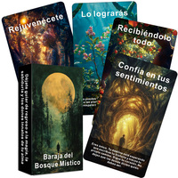 Spanish Oracle Cards, Mystic Forest Tarot Cards, 56 Daily Inspiration Cards for Reflection, Clarity & Spiritual Connection