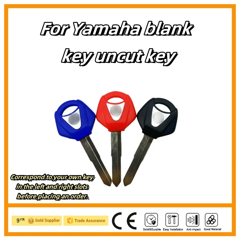 FOR YAMAHA R1 R3 R6 FZ6N S R FZ1N S MT09 MT07 XJ6 FZ8 Blank Key Motorcycle Replace Uncut Keys can be placed anti-theft chip