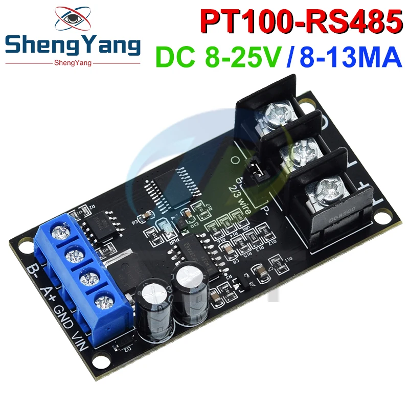 PT100 Platinum Thermal Resistance RTD Temperature Sensor Transmitter RS485 MODUBS RTU Module