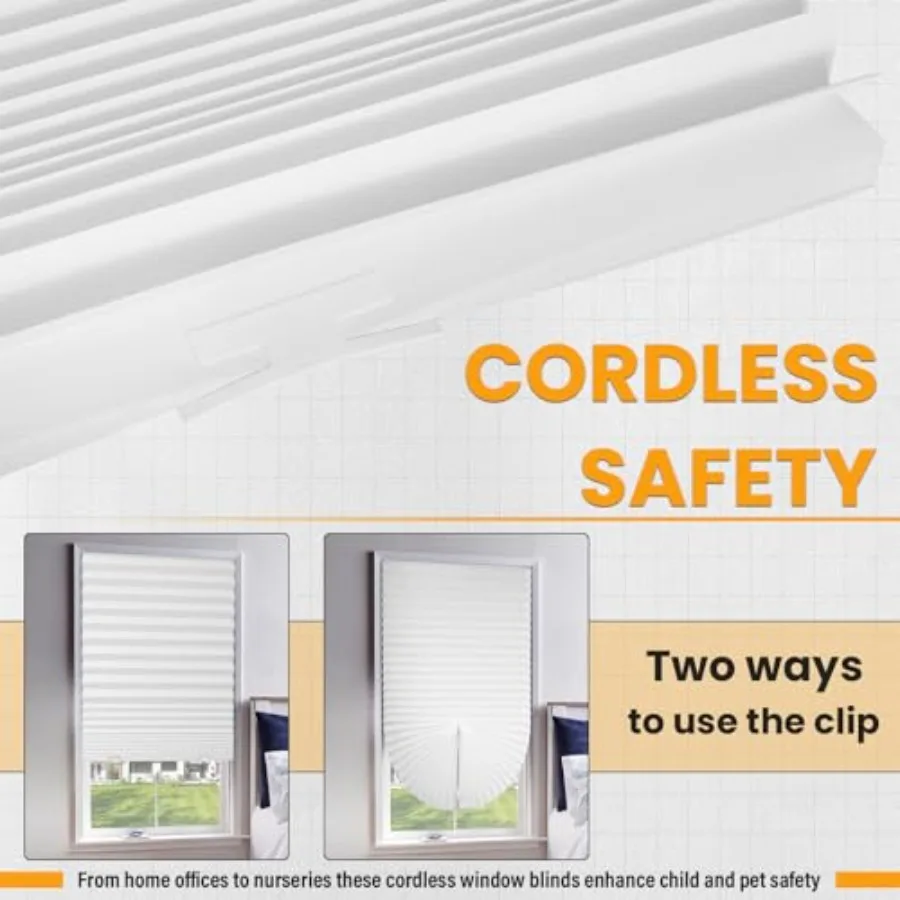 6 عبوات من ستائر التعتيم المطوية، ستائر مؤقتة للنوافذ الداخلية، غطاء ورقي لترشيح الضوء، سهل القطع والتثبيت 36 وات × #6