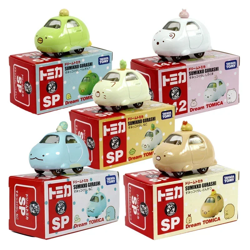 

Anime Kawaii Takara Tomy Cute Cartoon Sumikko Gurashi Toys Model Alloy Cars Decorate Ornaments Dolls Car Children Birthday Gift