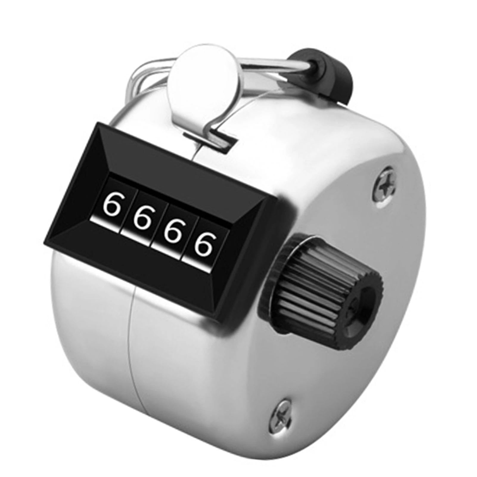 Hand Tally Counter Calculation Range 0000‑9999 4 Digit Mechanical Manual Hand Counter Clicker Metal Regular Model Without Base