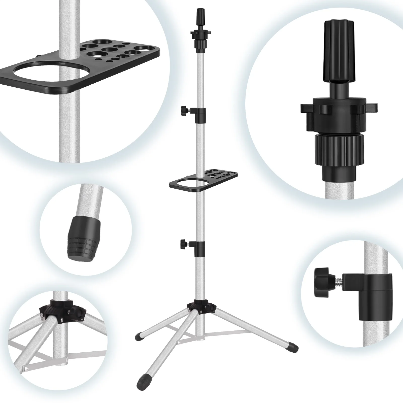 Heavy Duty 50Inch Wig Stand with Tray