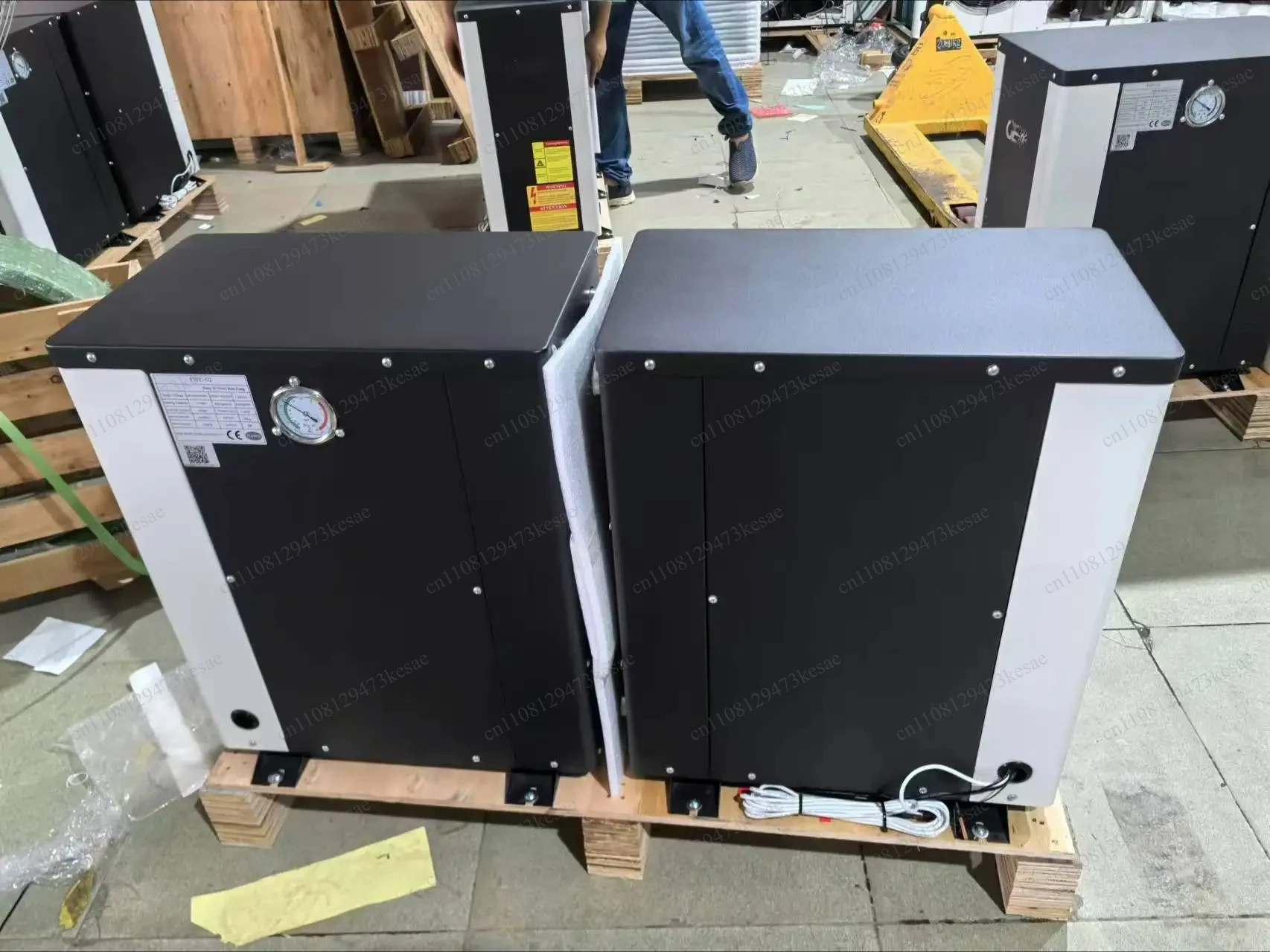 7kW Geothermal Heat Pump Ground Source Heating Cooling & DHW Full DC Inverter R32 WiFi Smart Control Ultra-Quiet