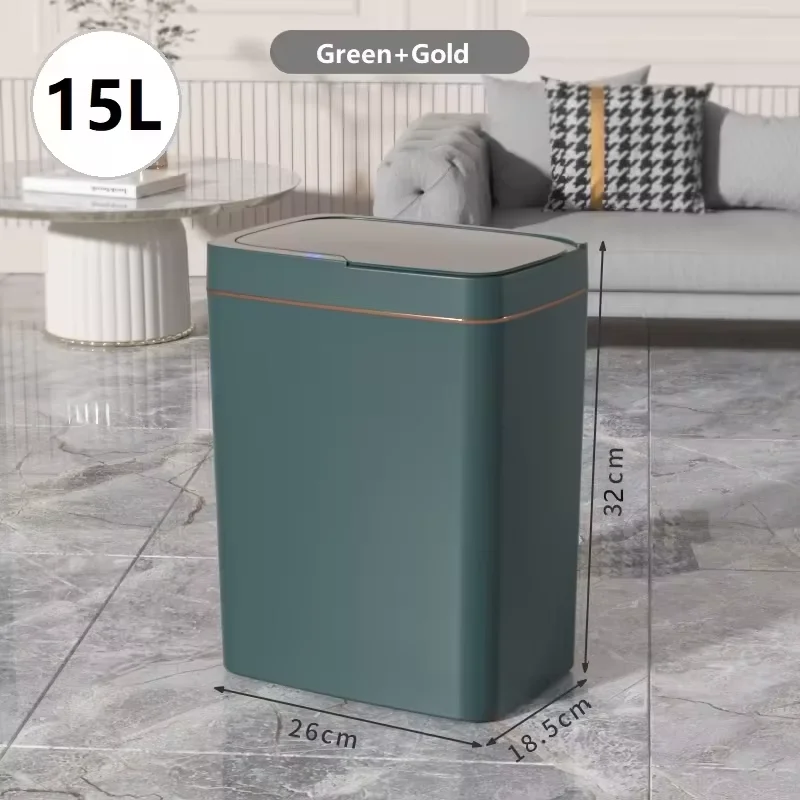 Brand New Smart Induction Trash Can, No Touch to Open, 0.3S Response Time to Effectively Isolate Odors, Suitable for Use in Cars