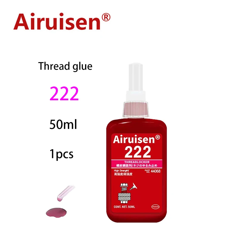 

222 Screw Glue Thread Locking Agent Anaerobic Adhesive Sealing Glue Oil Resistance Fast Curing All Kinds Of Metal Screw Thread