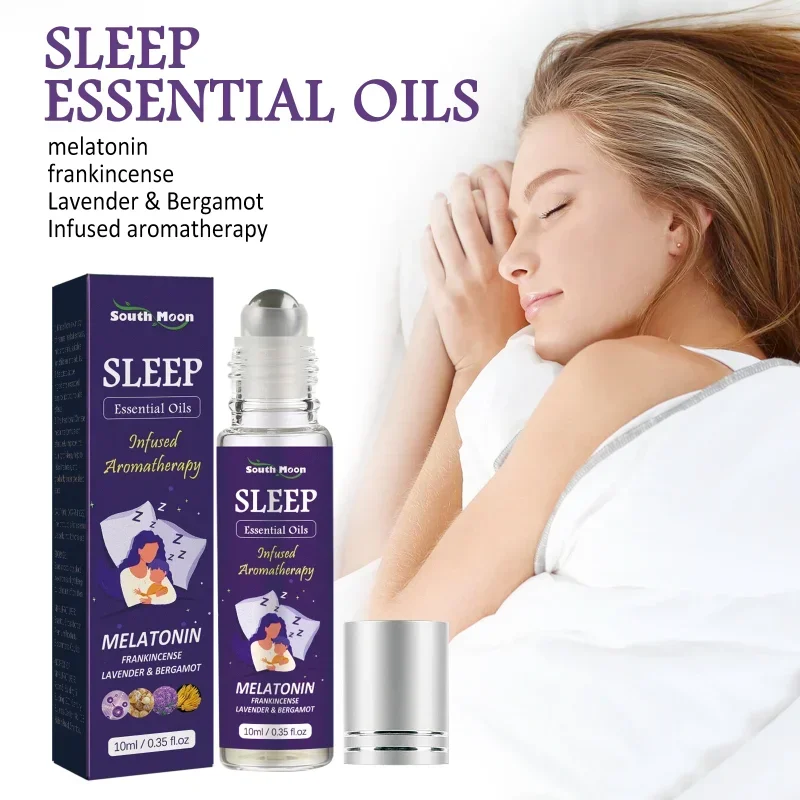 Sleeping roll-on essential oil help sleep relieve anxiety improve insomnia Headache Neurasthenia massage fall asleep plant serum