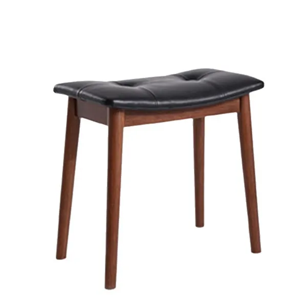 Solid wood makeup stool saddle manicure makeup stool dressing home bedroom piano stool soft bag