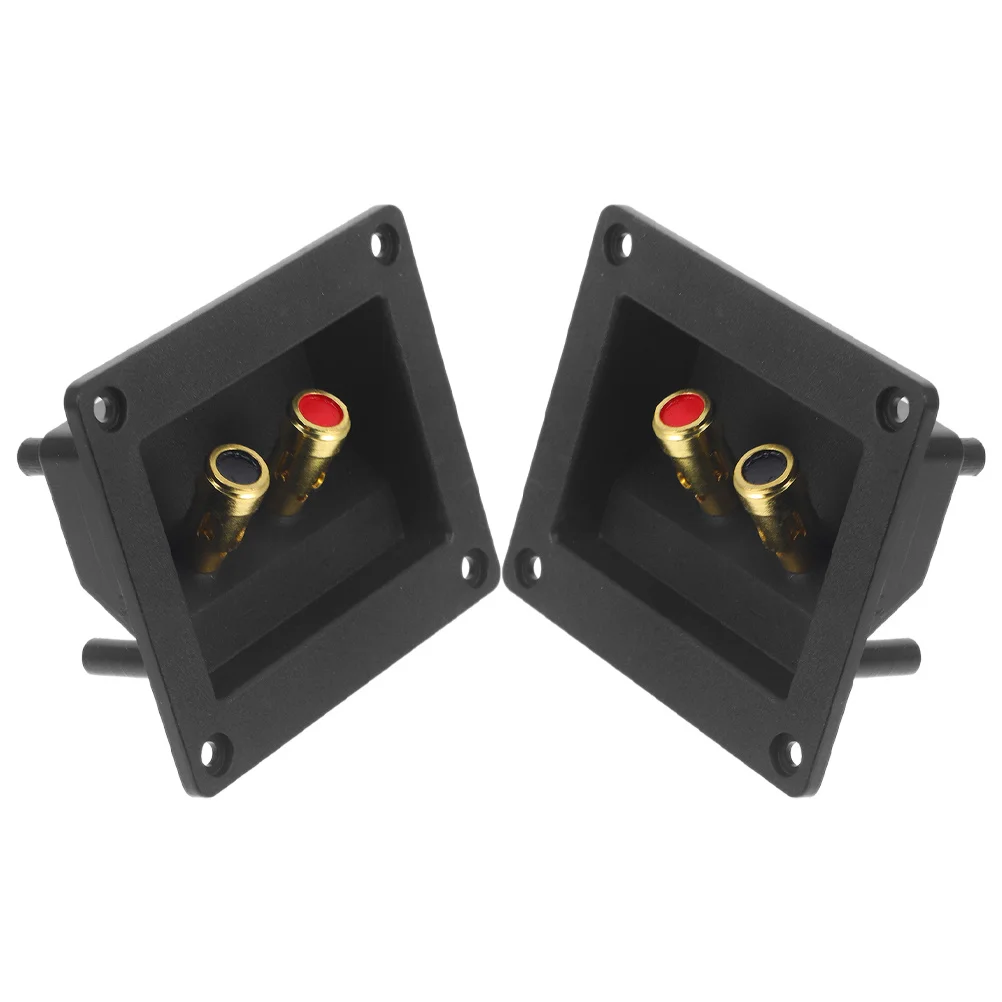 

2Pcs Speaker Box Female Buckle Terminal Cup Spring Loaded Clamp Speaker Wire Connector Binding Post for Car Home Audio Systems