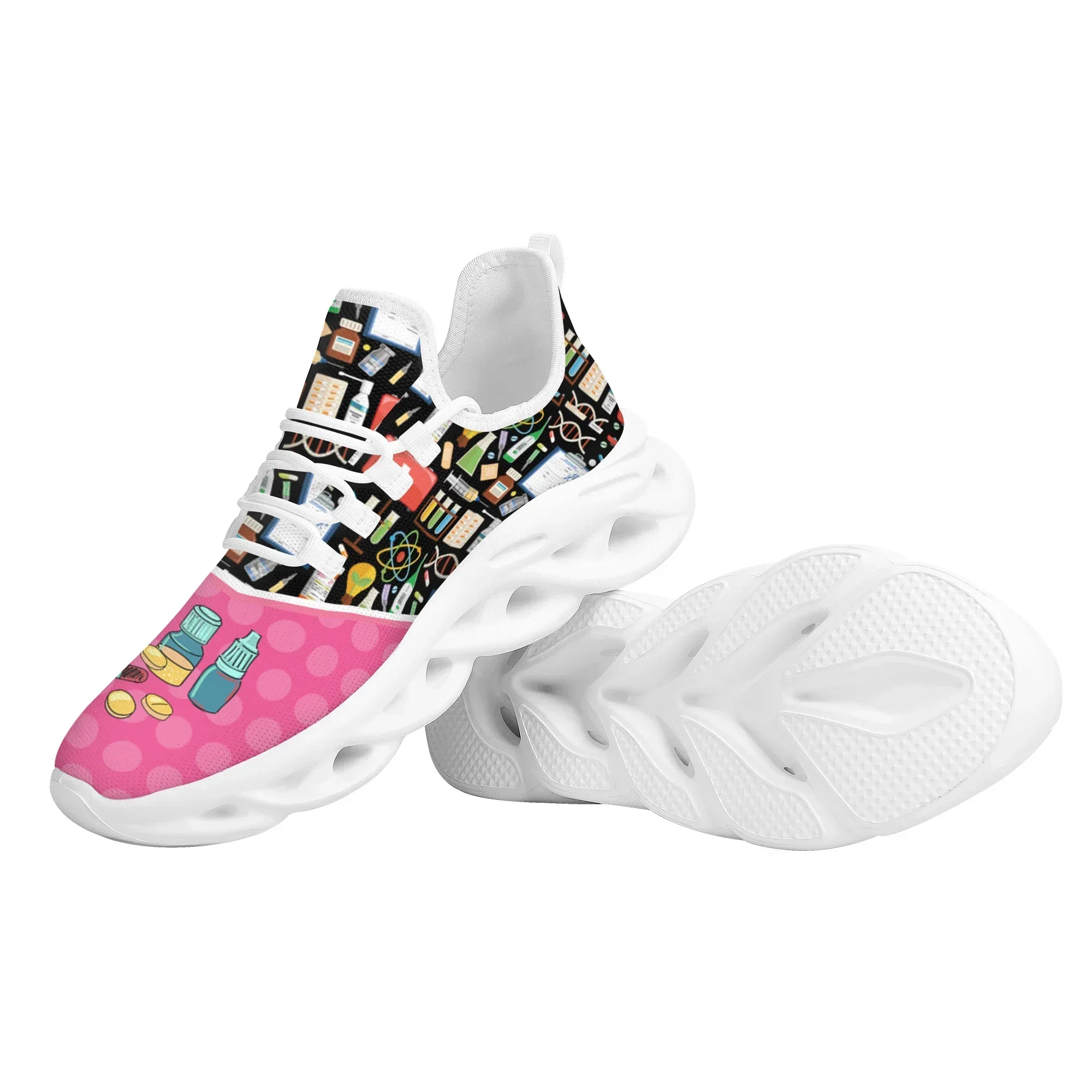 Medical Hospital Surgical Supplies Design Sneakers Breathable Lightweight Lace Up Vulcanized Shoes Street Flat Shoes - view 3