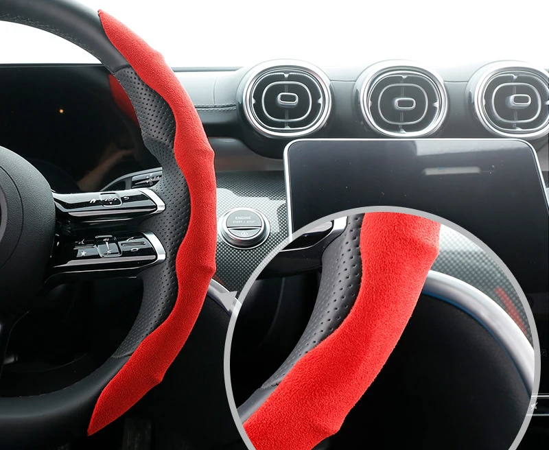 

All Season Universal Anti-Slip Flip Card Cover Interior Modification Car Decoration Steering Wheel Cover