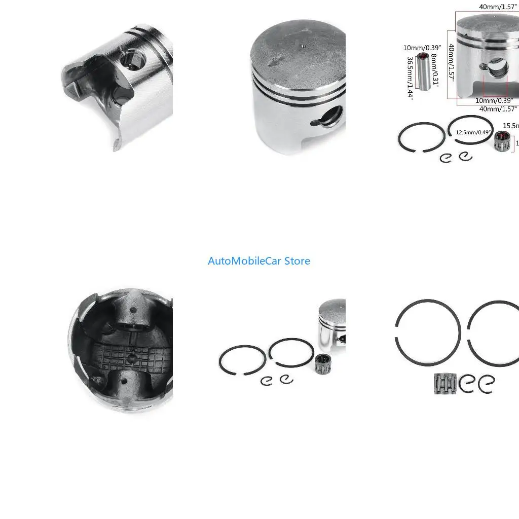G8TE Motocross 40mm Piston Pin Ring Set For Scootor ATVs Off Road Pit Dirt Bike