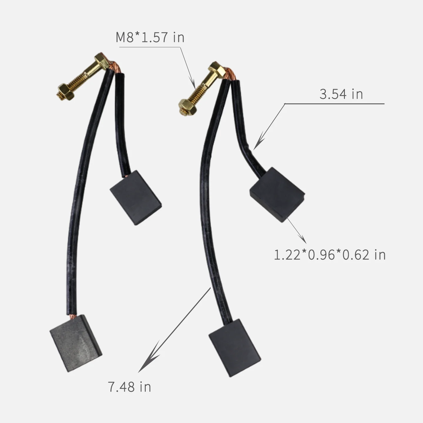 Golf cart parts E-Z-GO ClubCar ADC KDS Motor 3.0/3.3/3.7/3.8/4.0kw Carbon Brush Kit with Brush Holder OEM A04-1064D 73120-G15