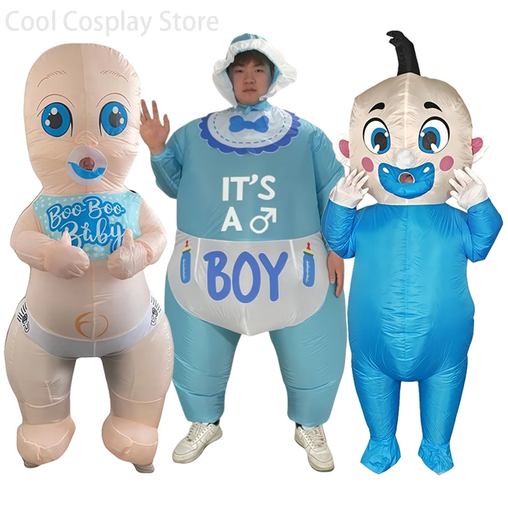 Déguisements gonflables pour adultes et bébés, costumes de cosplay mignons pour bébés, Halloween, carnaval, fête, tenues de spectacle, accessoires de scène