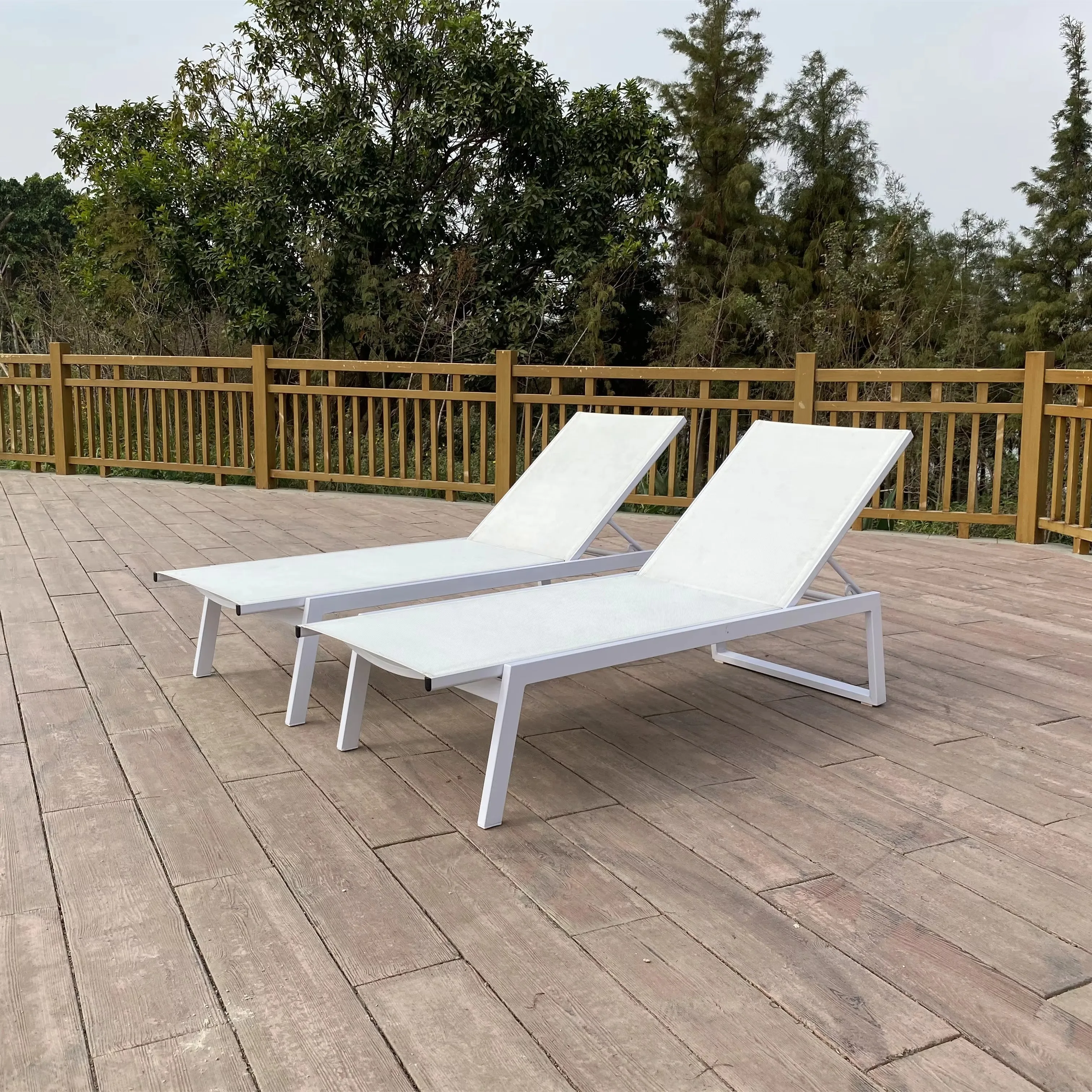 Patio Aluminum Beach Furniture Sun r Chaise Outdoor Swimming Pool  Chairs