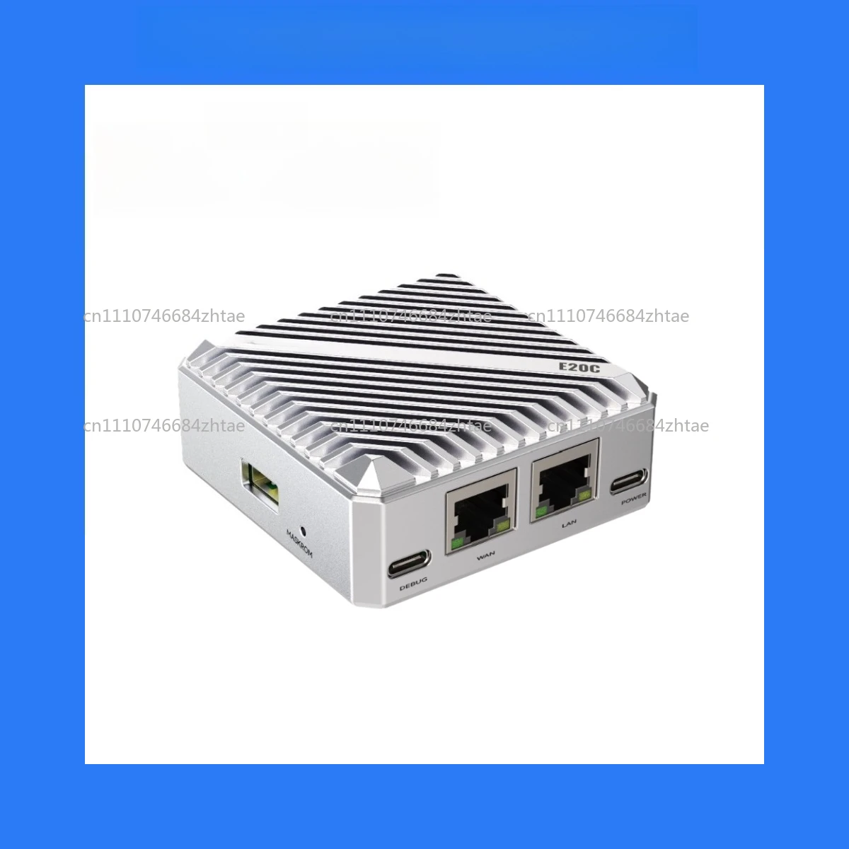 E20C mini gateway, dual gigabit network ports, with CNC aluminum alloy heat dissipation shell