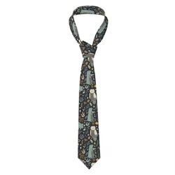 Formal Skinny Neckties Classic Men's Cute Animals And Floral Wedding Tie Gentleman Narrow