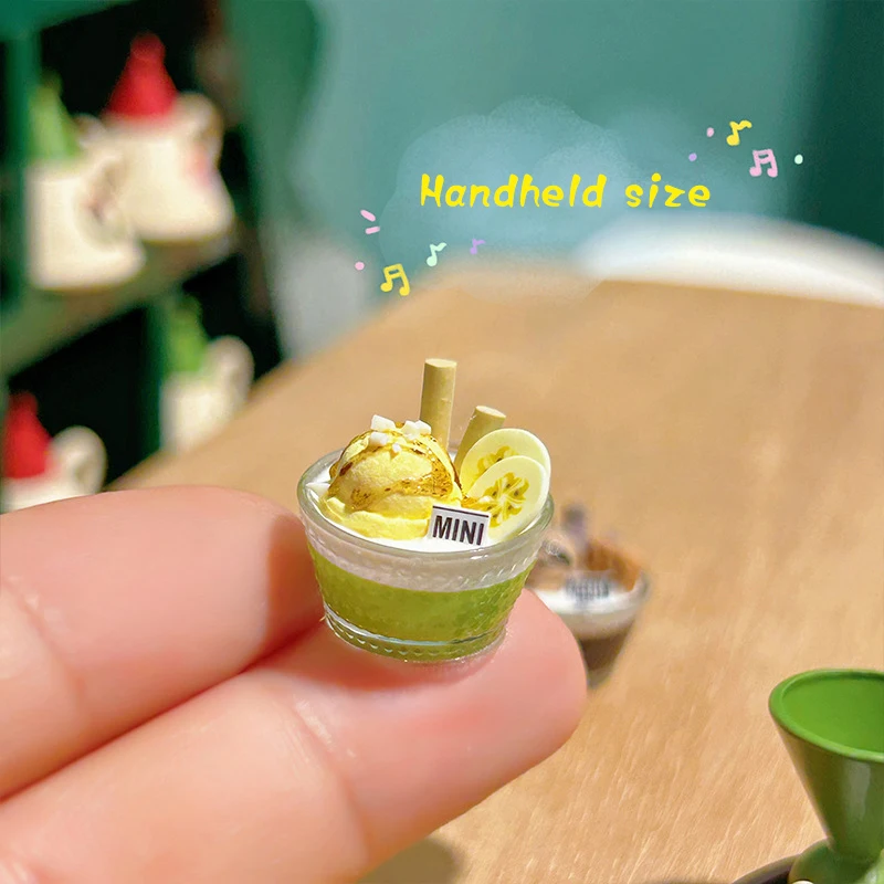 1 unidad 1:12 casa de muñecas en miniatura helado postre cocina comida juguete para regalo para niños accesorios de decoración para casa de muñecas