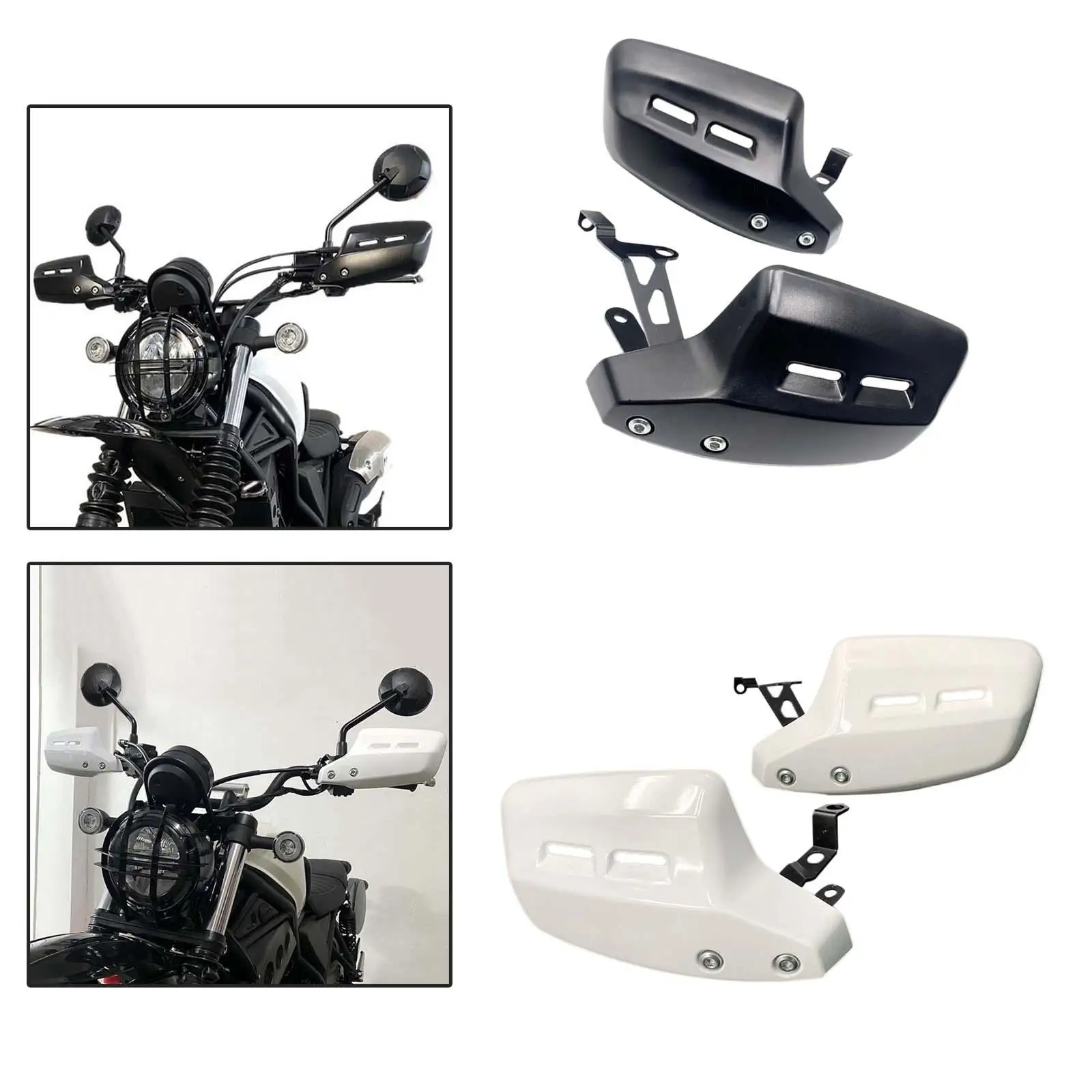 

ABS Plastic Motorcycle Handguards Handlebar Protector Sun Shield Windproof Deflector for Honda CL500 CL300 CL250