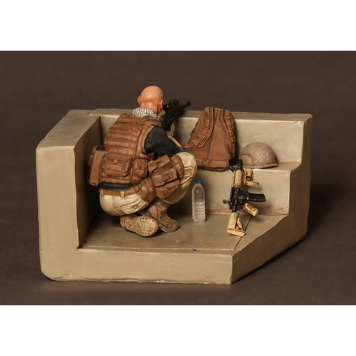 Kit modello non verniciato in resina 1/35, tema militare, fucsia PMC (esclusa base) GK smontato e non verniciato, 1549R