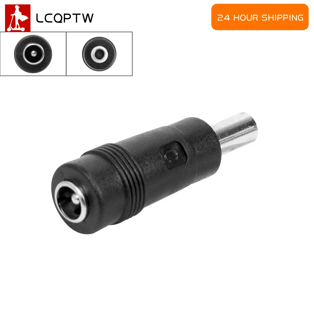 

5.5 X 2.1 DC Power Connector Mm Female To 5.5 X 2.5 Mm Male Adapter 5.5*2.1 Female To Male 5.5*2.5 for Electric Scooter Parts