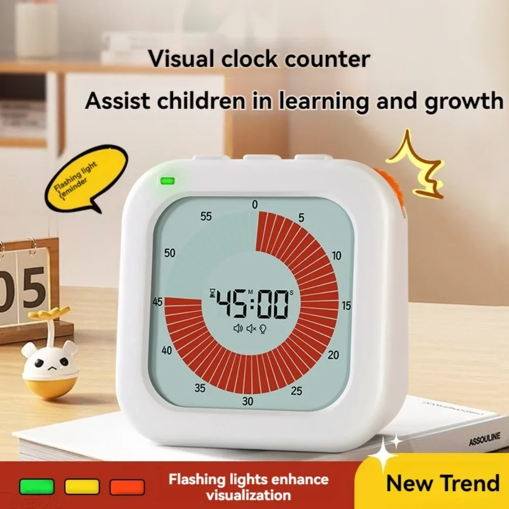 Visual Timer Digital Countdown 60-Minute Silent Classroom Timer Management Tool For Home School Office Kitchen Accessories