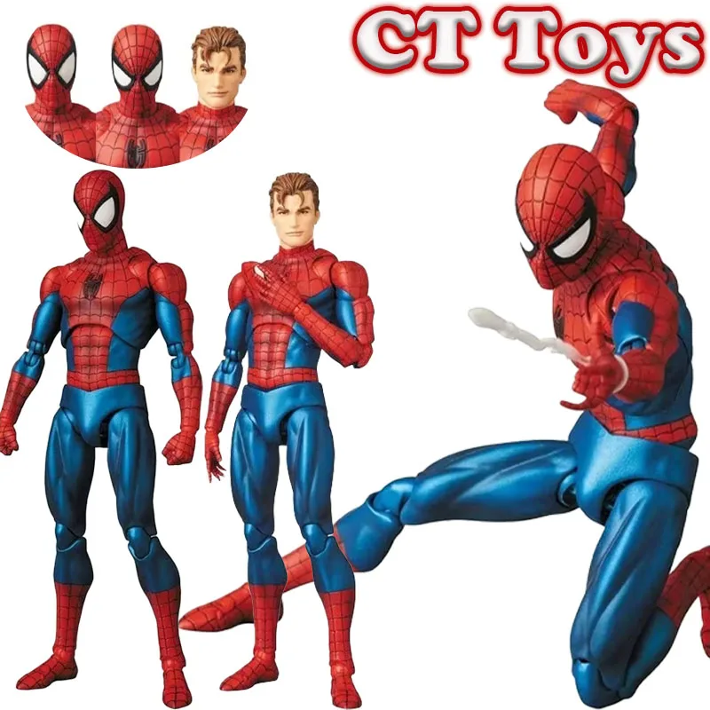 

New Ct Toys Spiderman Action Figure Mafex 075 The Anazing Spider-Man Comic Ver Mafex 185 Figure Figurine Pvc Model Toy Boys Gift