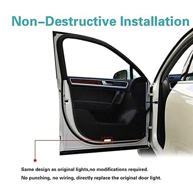 Car Door LED Logo Projector Lighting Shadow Light Ghost Lamp For Infiniti FX G M EX Q50 Q70 Q60 QX50 QX70 QX80 (24 Pack)-A08Q