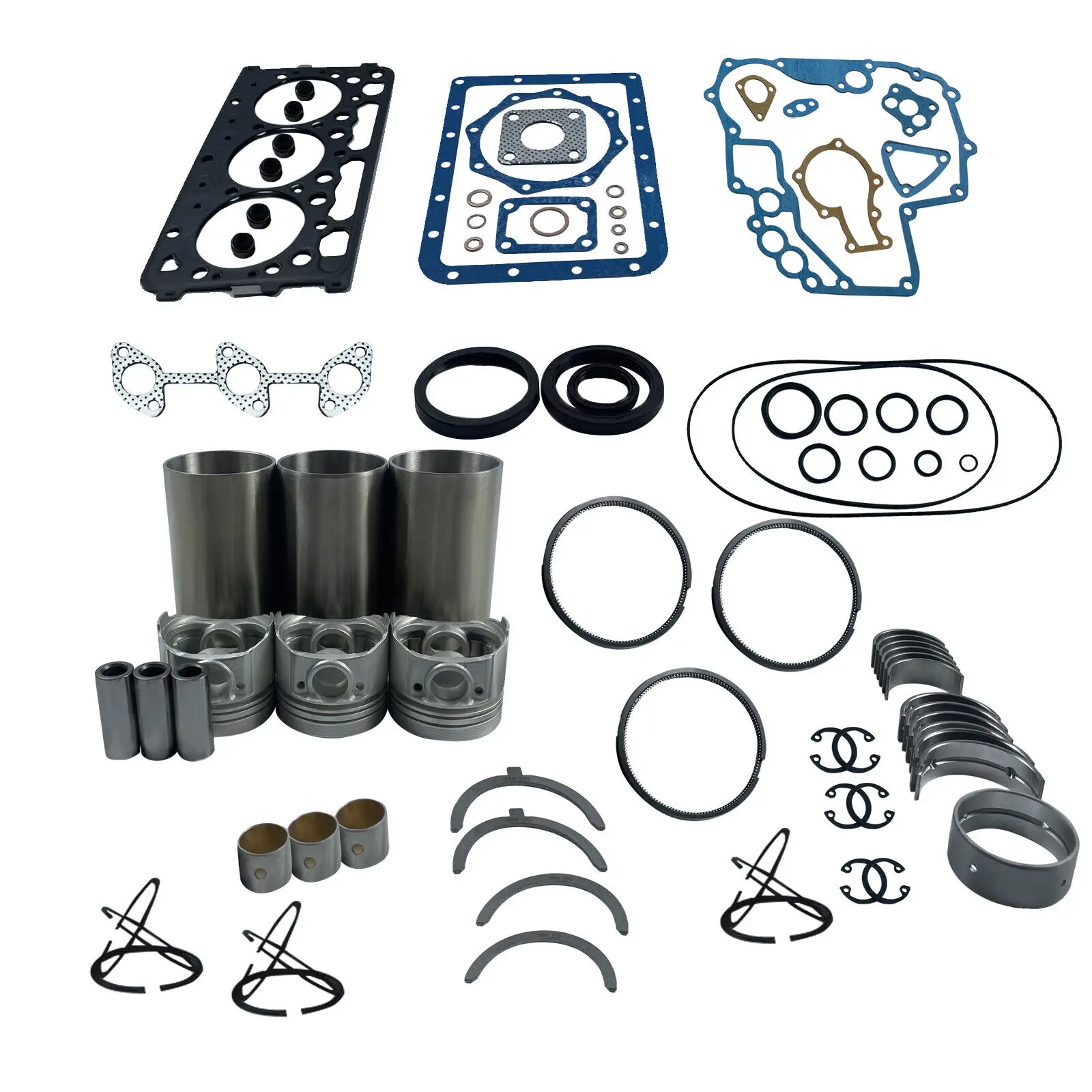 STD Overhaul Rebuild Kit For Kubota D722 Engine 3 Cylinder Engine Accessory Kit