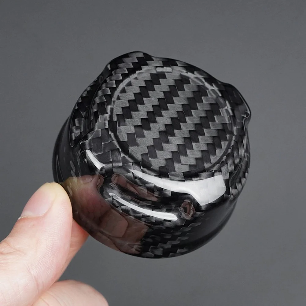 

Modern Carbon Fiber Antifreeze Cap Sticker for Fiat 500 500C For Abarth 595 695 Engine Bay Accent with Strong Backing