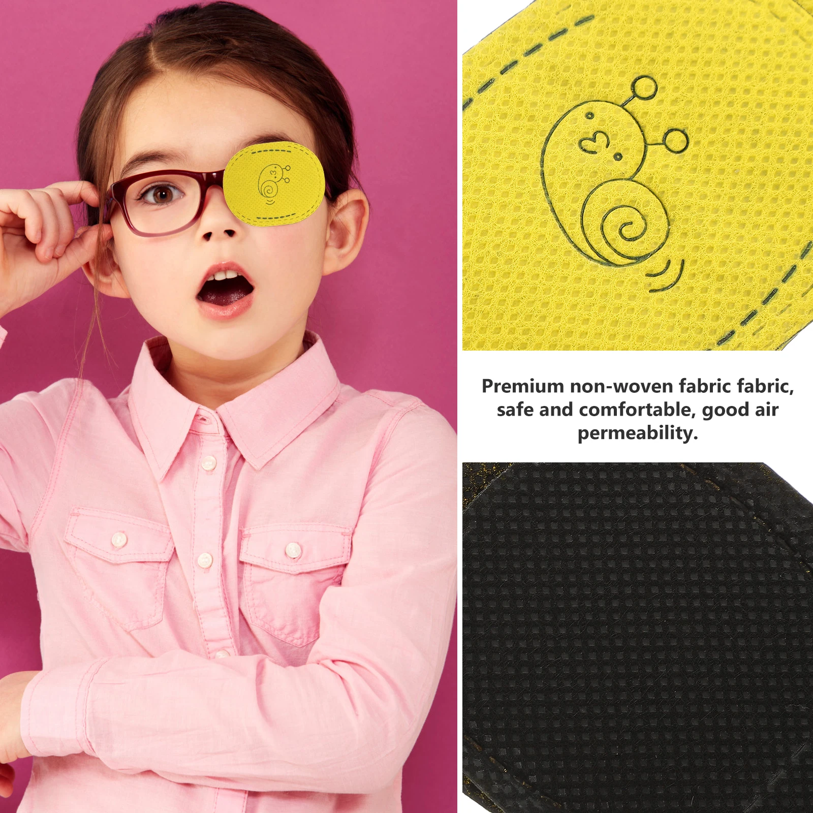 

12 Pcs Correction Training Eye Mask Amblyopia Lazy Patches for Toddler -eye Corrective