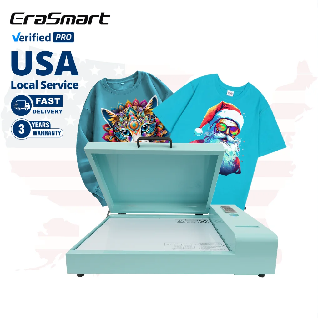 Erasmart US Stock 13.8in X 19.7in DTF Transfer Printing Sheet Film Heat Curing Drying Oven A3 35cm Dtf Oven For T-Shirt Clothes