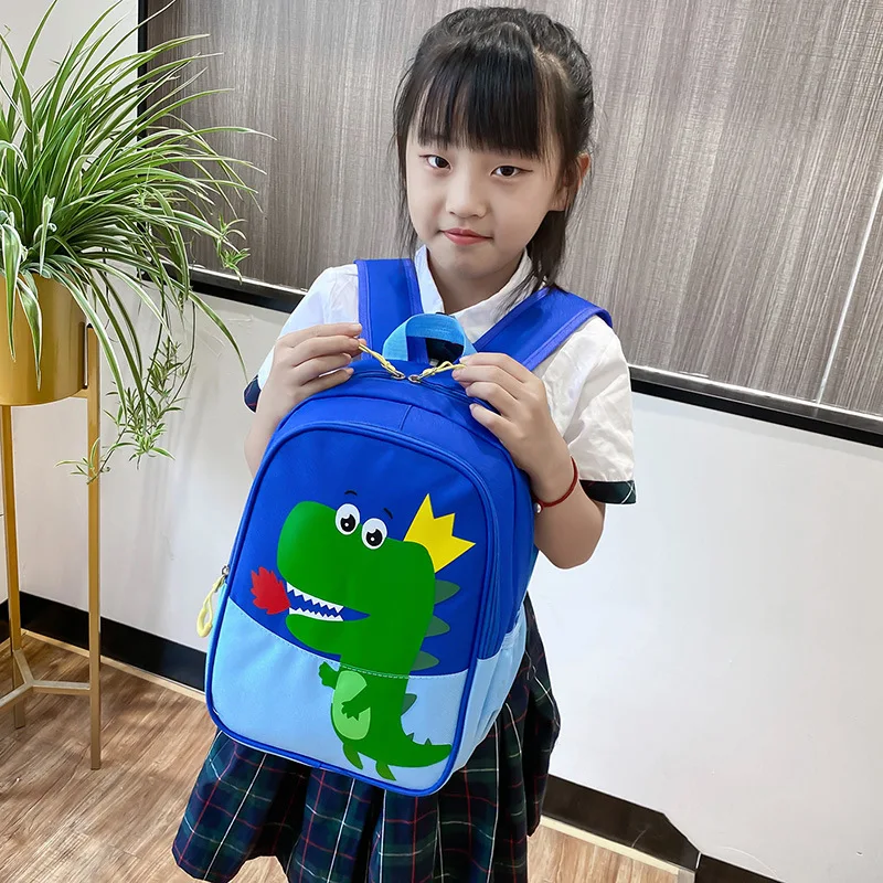 New Kindergarten Mochilas Infantis 2023 Moda Dos Desenhos Animados Bonitos Meninos e Meninas Mochila Dinossauro Escola Primária 1-3 Mochilas