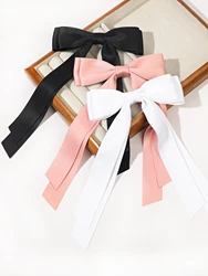 3Pcs Women Hair Bows Barrettes Bow Hair Clip Headwear Headdress Hair Ribbons Girl's Satin Hairclips Hair Bows for Girls Teen