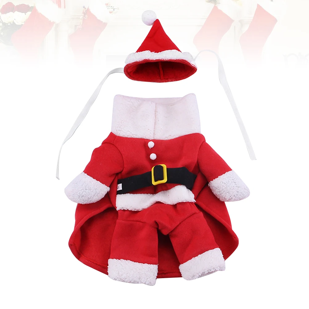 

Dog Transforming Costume Outfits Puppy Funny Christmas Clothes Clothing Pet Winter Dogs
