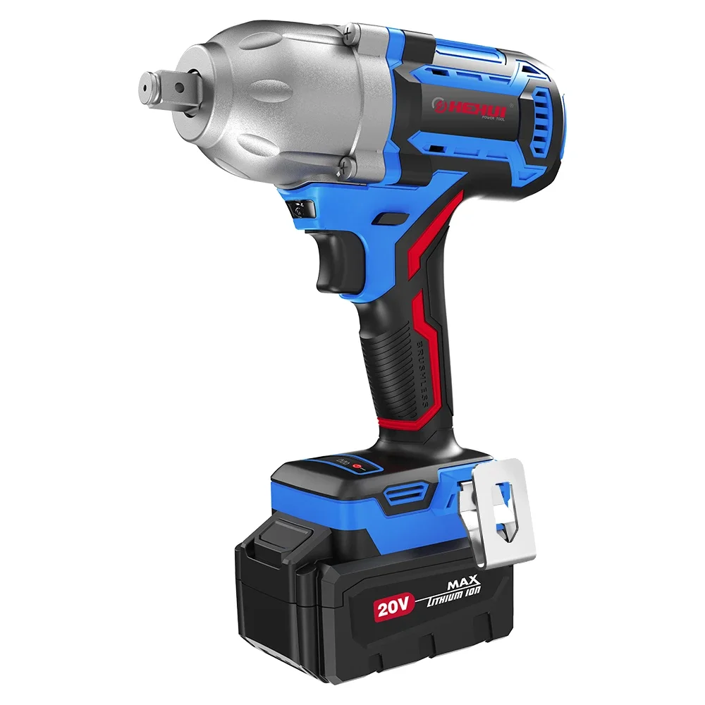 

Hehui 20V Industrial-Grade Brushless Motor High Power Adjustable Torque Cordless Impact Wrench