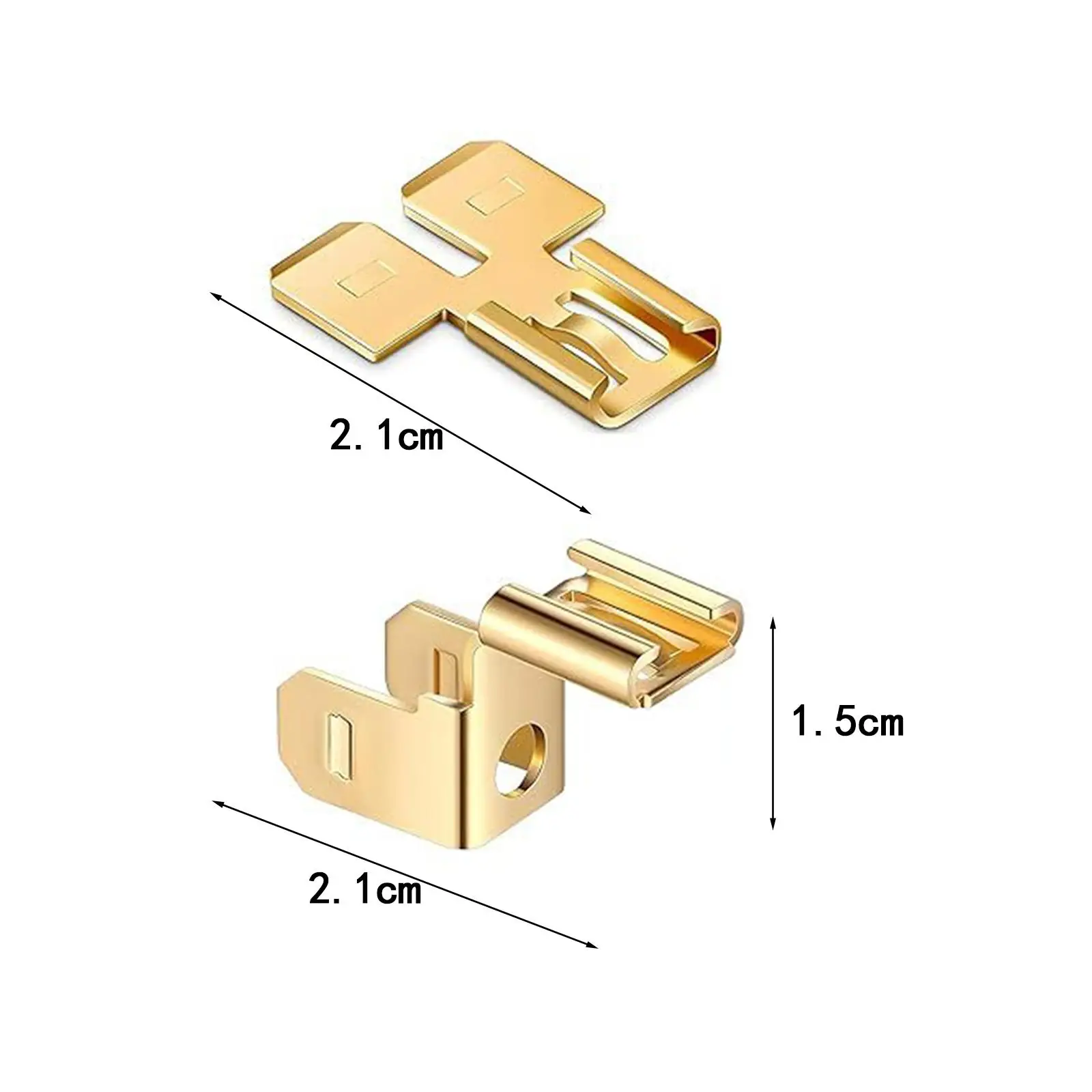 30Pcs Piggyback Spade Connectors Equipment Spade Terminals Adapters for Home Professional Electrician Shop Repairing Automotive